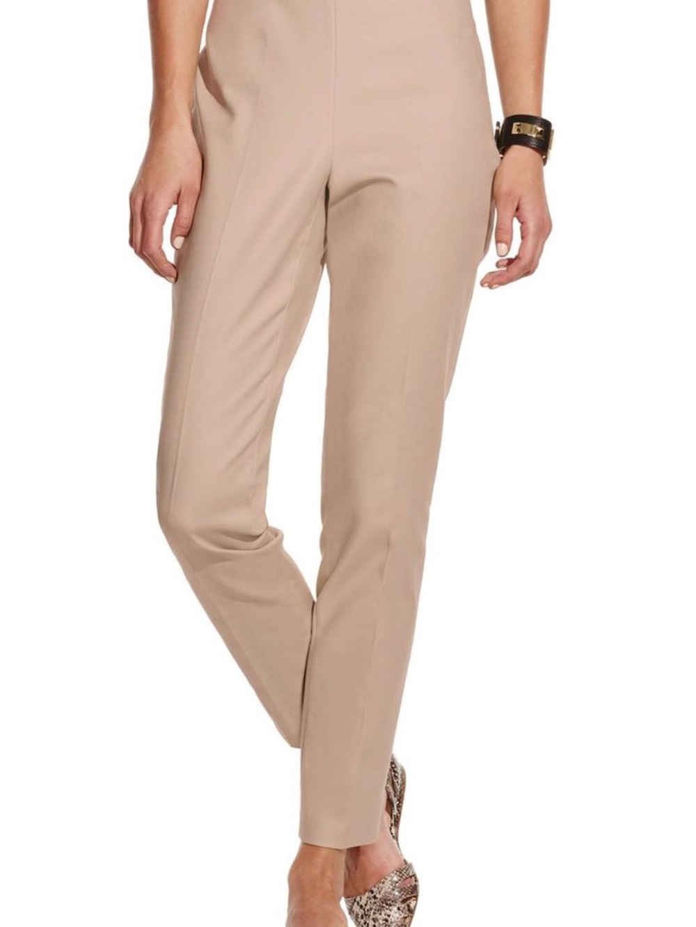 Vince Camuto Side Zip Double Weave Pants